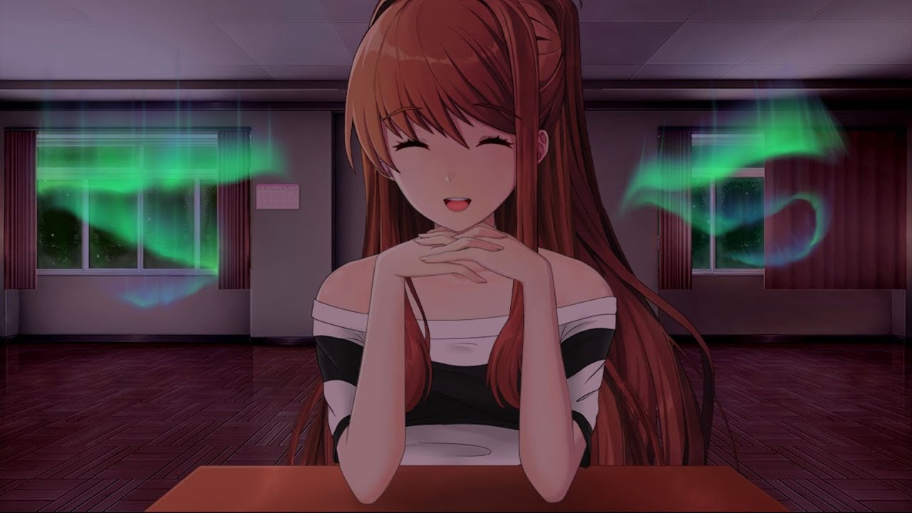Monika talks about auroras | Monika After Story: A DDLC Mod - YouTube