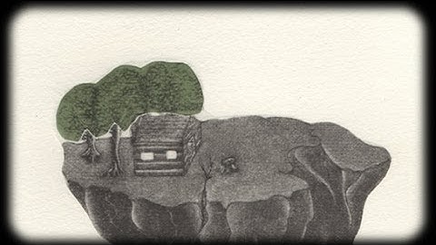 Mezzotint Printmaking: Creating Microcosm - Floating Island timelapse