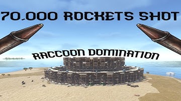 how raccoon SHOOTS 67,000 rockets in ONE wipe #vttm #rust #viral #view 🦝
