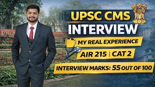 UPSC CMS Interview Experience | Real Questions + My Honest Experience #upsc #upsccms #upscinterview 