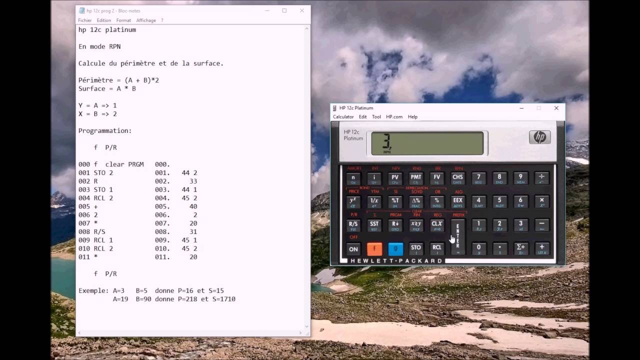 hp 12c platinum - programmer - YouTube