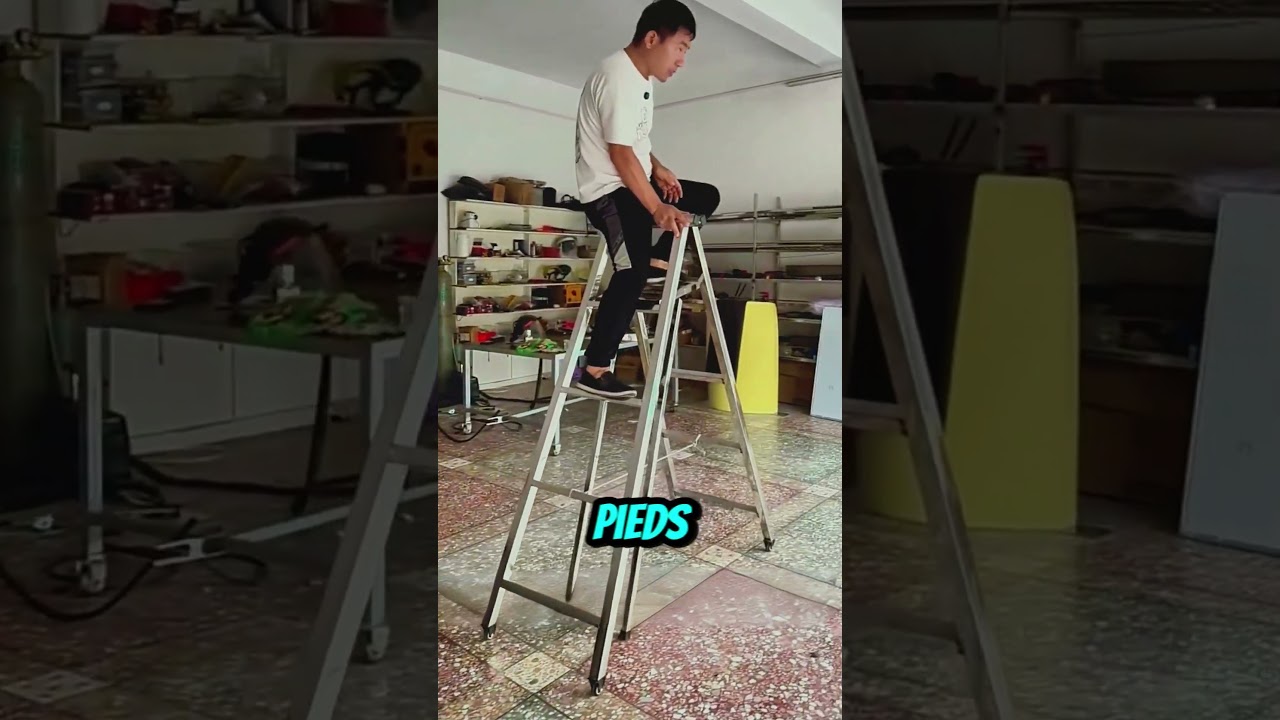 L’escabeau qui marche : une invention brillante pour vos travaux !