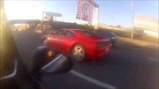 Ferrari 348 tb acceleration on road ...
