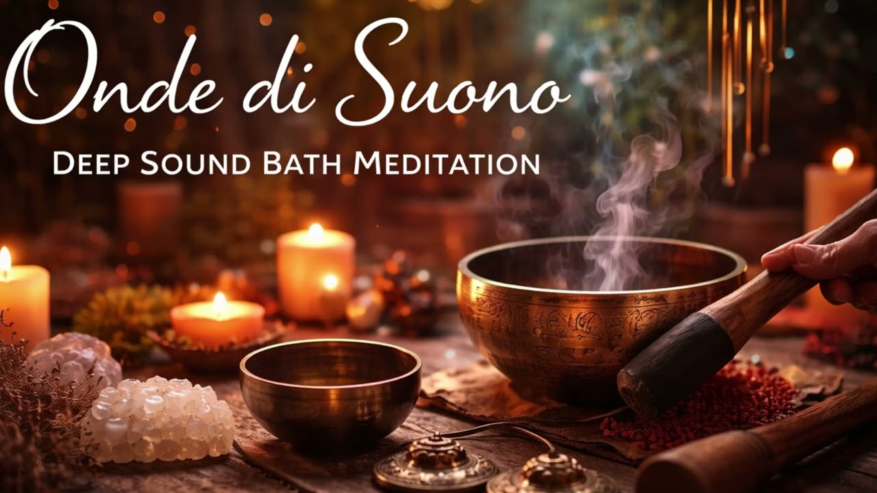 Onde di Suono - Deep Bath Meditation - Tibetan Singing Bowls & Wind Chimes (12 Min)