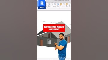 Revit -How to Attach Walls to Roof  #revittutorial #shorts #shortvideo