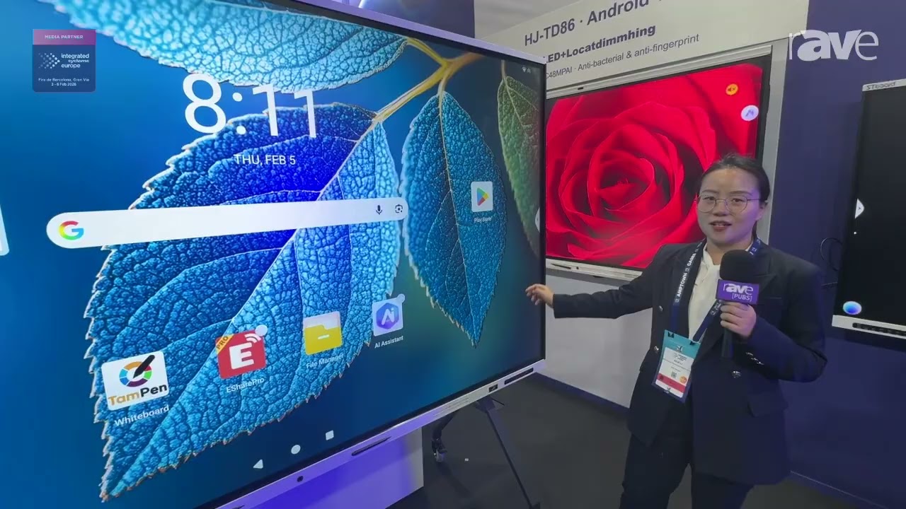ISE 2026: STboard Showcases 115-Inch Interactive Panel