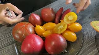 Томаты В.Г.Алифирова.Урожайные помидоры .В разрезе.#алифиров #вкусно