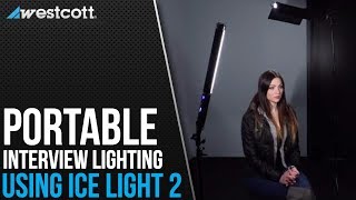 Simple 3 Point Lighting Setup for Interviews