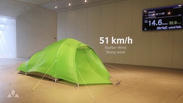 Wind tunnel test - Hogan SUL XT 2-3P | VAUDE