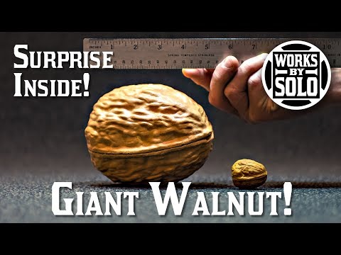 Ultimate Giant Walnut Model - How to 3D Print and Cast From Silicone Mold - Surprise Inside!