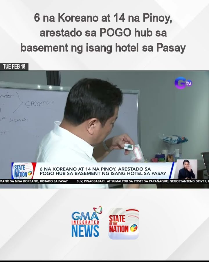 6 na Koreano at 14 na Pinoy, arestado sa POGO hub sa basement ng isang hotel sa Pasay | SONA