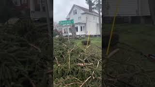 Cleanup after powerful windstorm in Western Pennsylvania