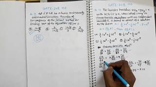 GATE 2018 Q.9 AND 10 MATHS SOLUTION, CAUCHY PROBLEM AND ORDER OF SECANT METHOD