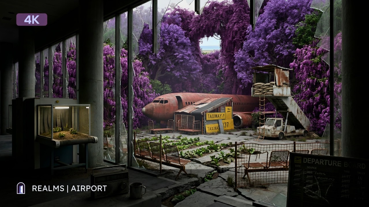 A Room for Comfort (Overgrown Terminal) | Cozy Apocalypse Ambience & Acoustic Survivor's Radio