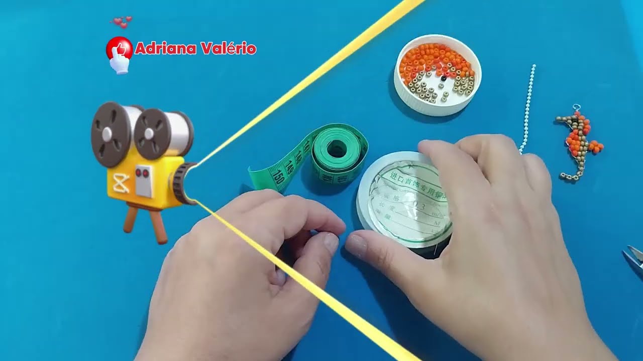 Como fazer chaveiro cavalo marinho de miçangas