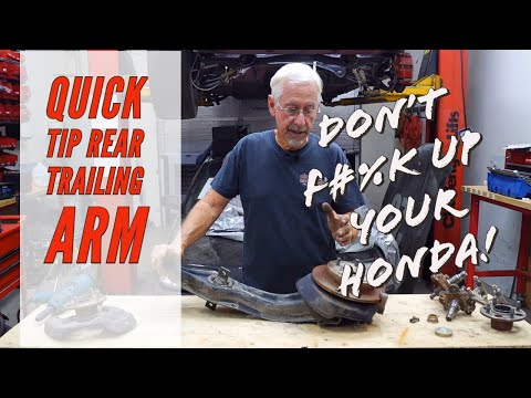 Quick Tip Rear Trailing Arm - Don't screw up your car when doing a disc brake swap