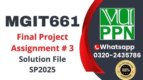 MGIT661 Assignment 3 solution 2025 #mgit661
