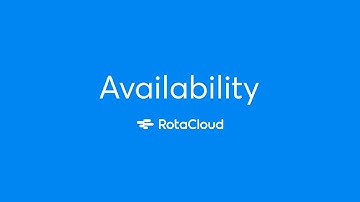 Get Started with RotaCloud: Managing Availability