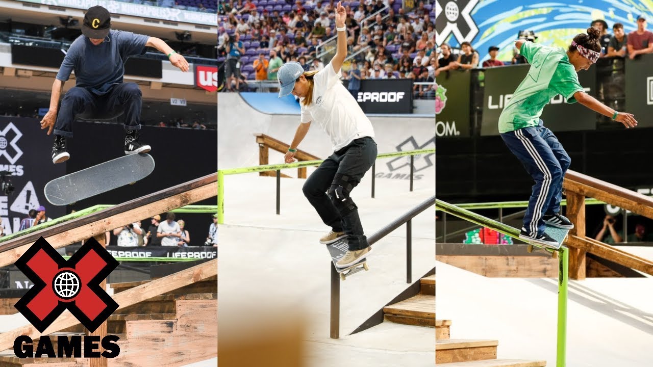 Top 3 Women's Skateboard Street runs from Minneapolis 2018 X Games