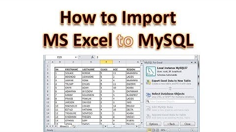 How to Export Excel Table to MySQL with MySQL Tools:  Step by Step in 9 mins!!!