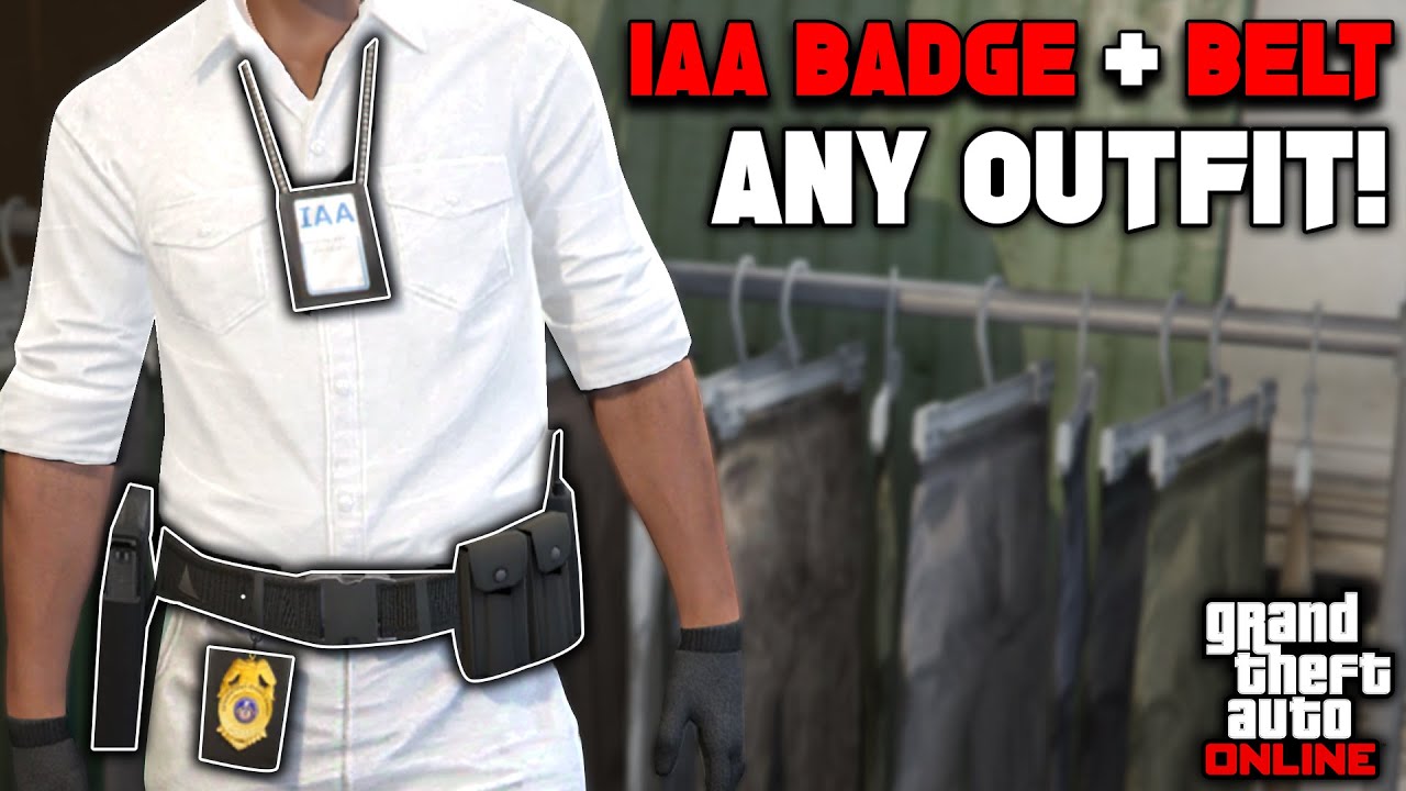 How To Get The IAA Badge & Belt On Any Outfit In GTA 5 Online 2025!
