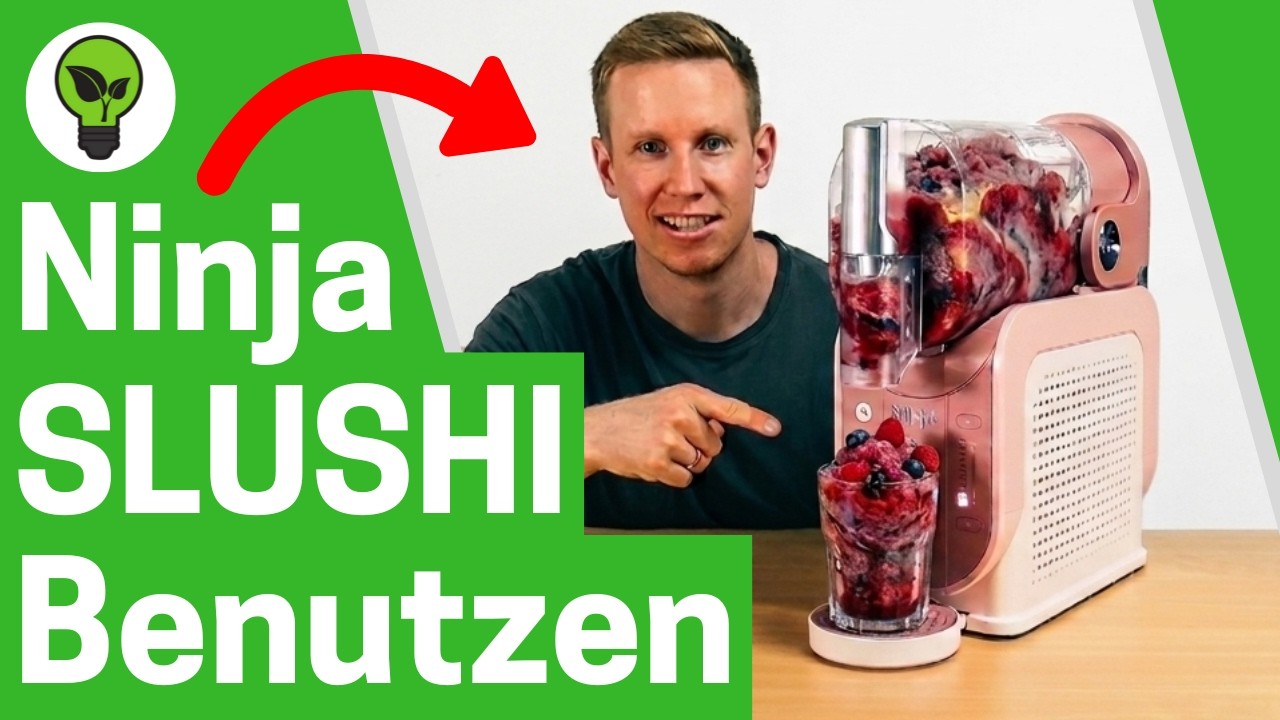 Ninja SLUSHI Benutzen ✅ ULTIMATIVE ANLEITUNG: Wie Slush Eismaschine in Betrieb nehmen & Verwenden???