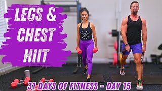 Legs and Chest HIIT Workout