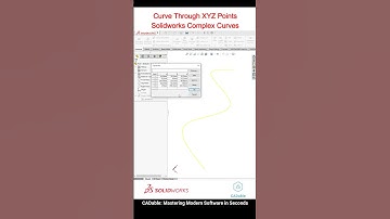 Curve Through XYZ Points - Solidworks Complex Curves #curvethroughxyzpoints #solidworkscomplexpipe