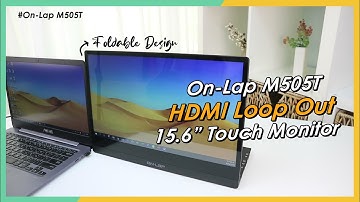 New Arrival! On-Lap M505T Portable Touch Monitor with HDMI Out Loop& Embeddable Design｜GeChic