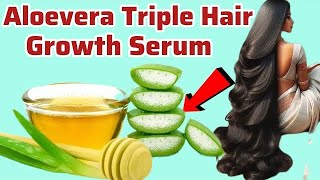 Aloevera For Thick Heavy Hair Growth | Aloevera Serum To Get Long Hair, No Hair Fall 