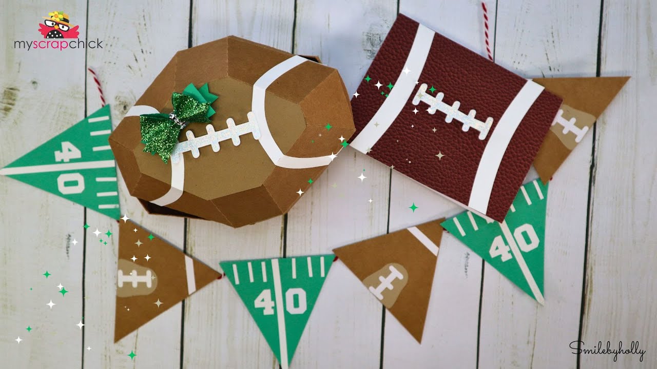 DIY Football Party Decorations with Fillable 3D Football