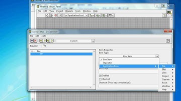 NI LabVIEW UI Tips: Customize the Run Time Menu