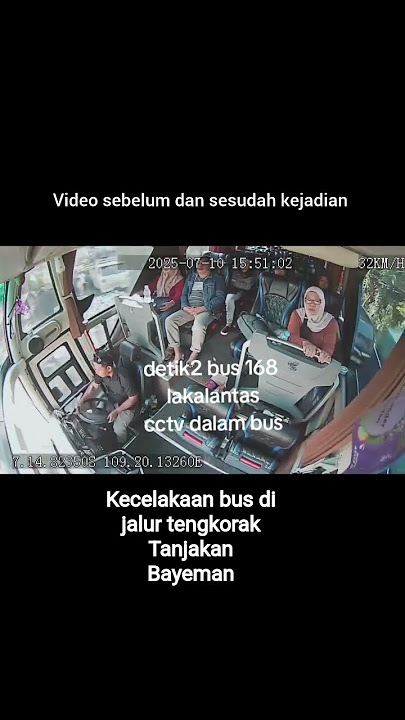 Kecelakaan Bus 168 Di Tanjakan Bayeman #lakalantas #kecelakaanbus #kecelakaan
