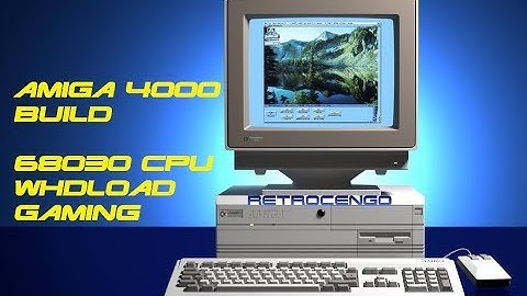 Commodore Amiga 4000 Build. 68030 WHDLoad gaming setup with 16GB CF card and Gotek drive