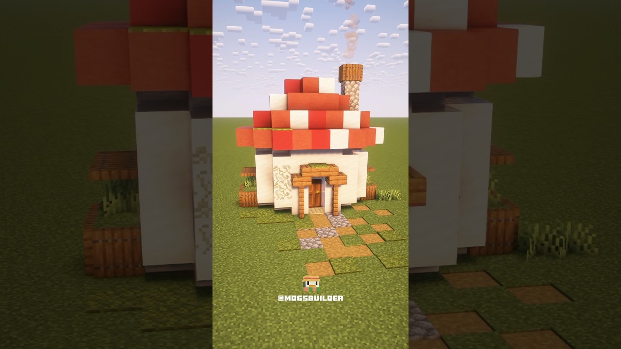 Easy mushroom house #sunset #lofi #minecraftrecipies #minecraft #minecraftbuilding #minecraftvideos