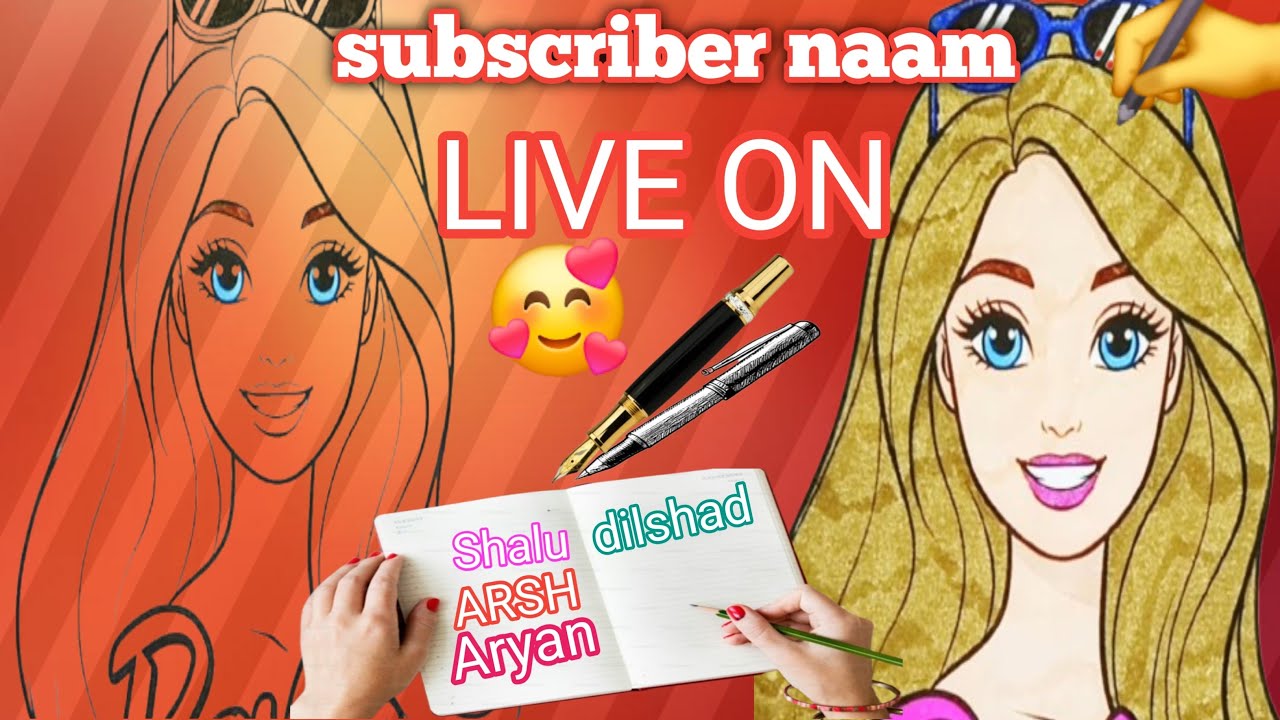 writing subscriber naam book 📖 ✍️ live on ✍️ 📖