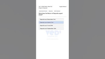 12th Secretarial Practice Deposits Chapter Explained