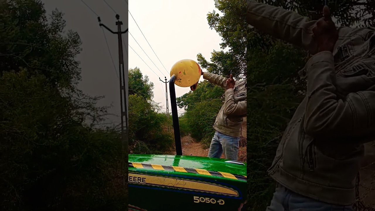 monster balloon vs tractor  