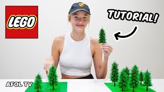 How to build LEGO Pine Trees! TUTORIAL!