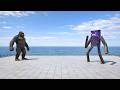 Enderman and Mutant Primates in Minecraft Arena - Animal Revolt Battle Simulator
