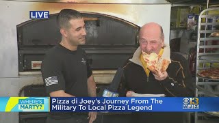 Where s Marty Eating pizza for breakfast at Pizza di Joey s