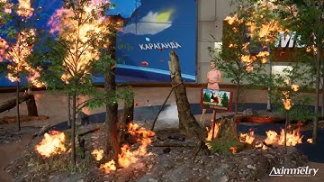 Creative virtual weather presentation with the DE editions | Aximmetry DE