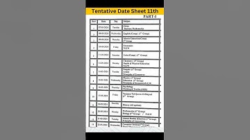 🥰Board Exams 2024 Class 11th | 11th Class Date Sheet 2024 | ICS / FSc Date Sheet 2024