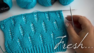 Тренд ЛЕТА: ажурная гладь спицами!  Incredible summer knitting pattern