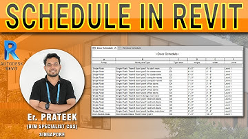 SCHEDULE IN REVIT🔥 | HOW TO CREATE SCHEDULE IN REVIT.