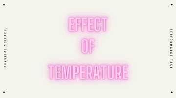 Performance Task in Physical Science