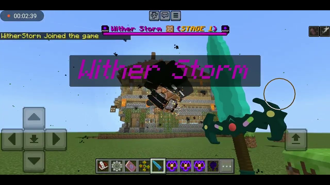 Addon de wither storm para Minecraft bedrock,hecho por enderfoxboyMC