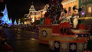 Here's the full mickey's once upon a christmastime parade at walt
disney world's magic kingdom seen from main street usa. wave to your
friends during ...