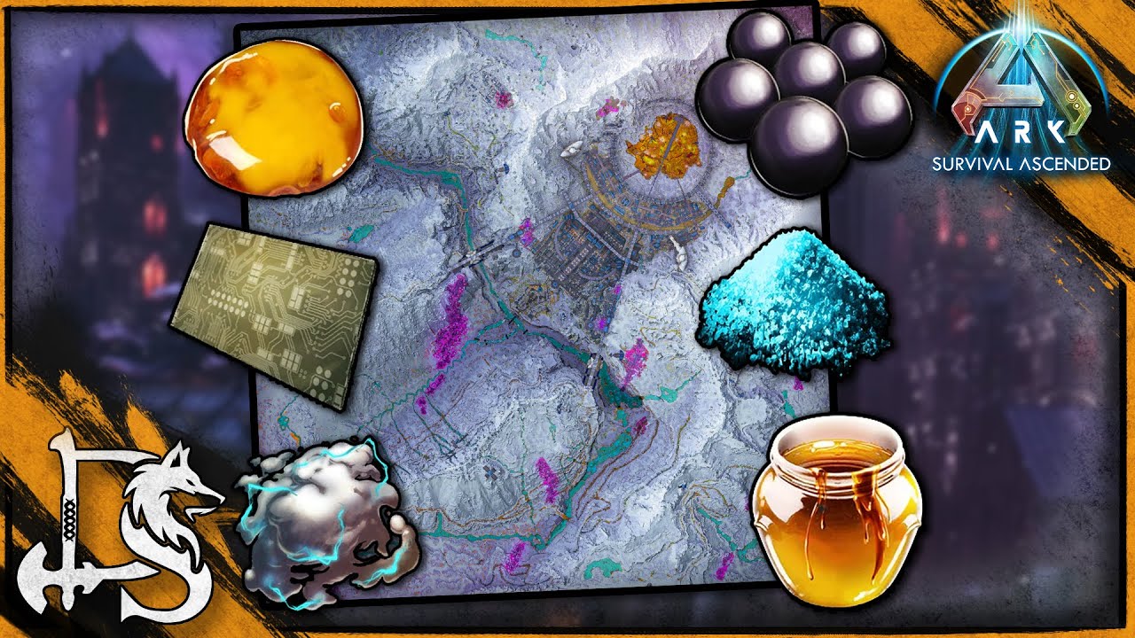 All Resource Locations Lost Colony | ARK Survival Ascended - YouTube