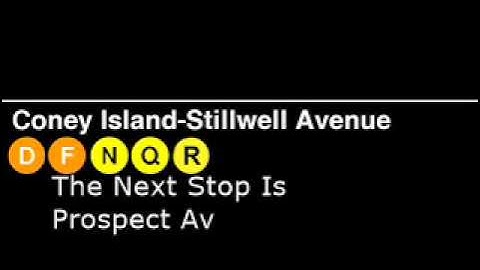 R160 (R) Train To Coney Island via West End Express Announcements